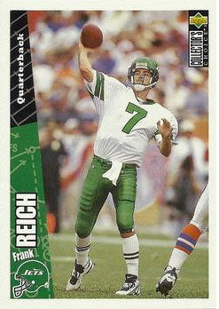 Frank Reich - New York Jets (NFL Football Card) 1996 Upper Deck Collector's Choice Update # U 179 Mint