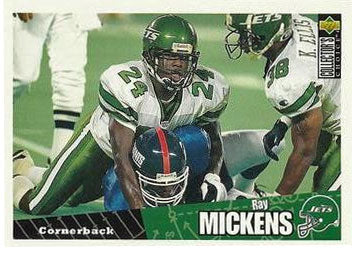 Ray Mickens - New York Jets (NFL Football Card) 1996 Upper Deck Collector's Choice Update # U 197 Mint