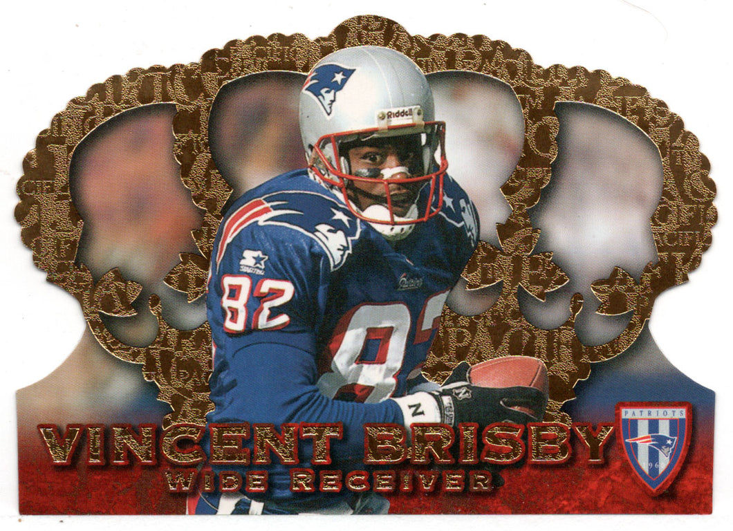 Vincent Brisby - New England Patriots (NFL Football Card) 1996 Pacific Crown Royale # CR 102 Mint
