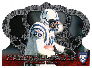 Marshall Faulk - Indianapolis Colts - Silver Edition (NFL Football Card) 1996 Pacific Crown Royale # CR 120 Mint