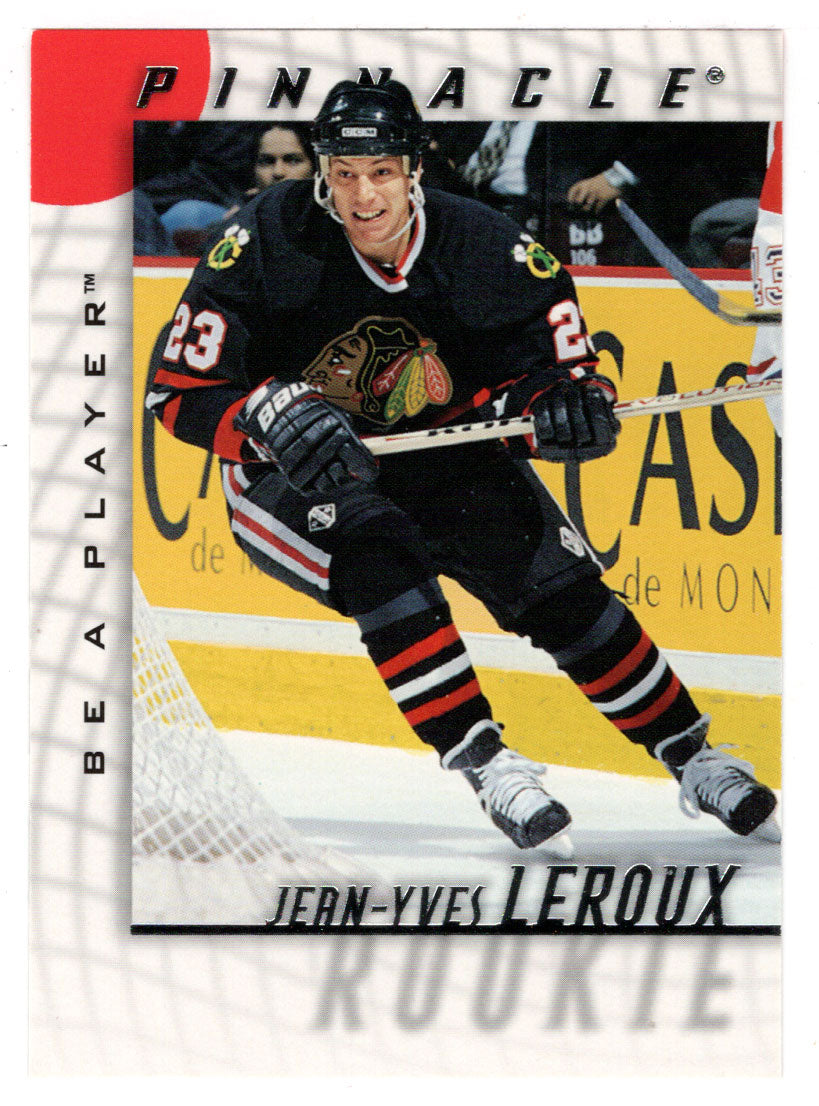 Jean-Yves Leroux RC - Chicago Blackhawks (NHL Hockey Card) 1997-98 Be A Player Pinnacle # 45 Mint