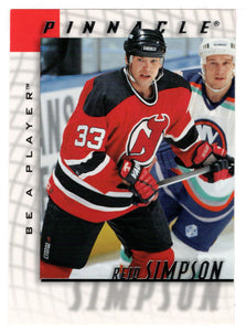 Reid Simpson - New Jersey Devils (NHL Hockey Card) 1997-98 Be A Player Pinnacle # 47 Mint