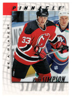 Reid Simpson - New Jersey Devils (NHL Hockey Card) 1997-98 Be A Player Pinnacle # 47 Mint