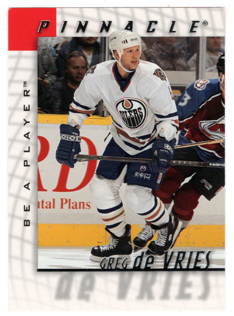 Greg DeVries - Edmonton Oilers (NHL Hockey Card) 1997-98 Be A Player Pinnacle # 78 Mint