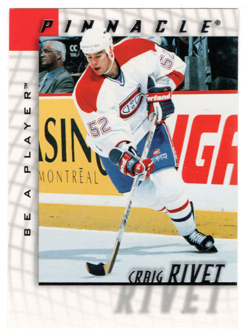 Craig Rivet - Montreal Canadiens (NHL Hockey Card) 1997-98 Be A Player Pinnacle # 102 Mint