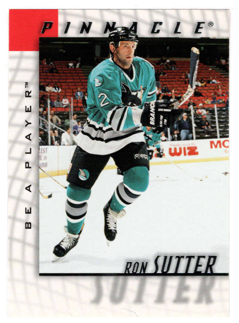 Ron Sutter - San Jose Sharks (NHL Hockey Card) 1997-98 Be A Player Pinnacle # 106 Mint