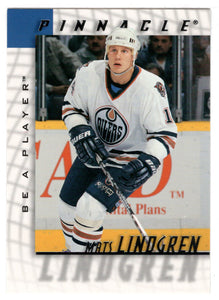 Mats Lindgren - Edmonton Oilers (NHL Hockey Card) 1997-98 Be A Player Pinnacle # 154 Mint