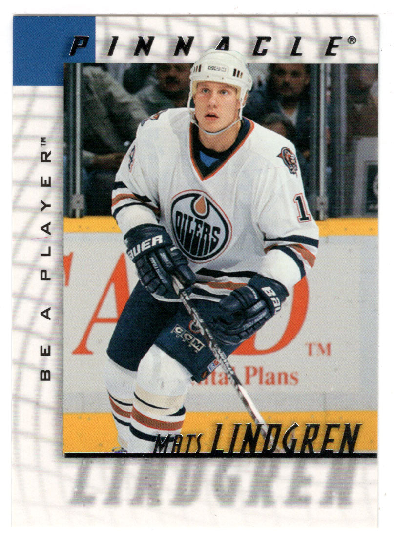 Mats Lindgren - Edmonton Oilers (NHL Hockey Card) 1997-98 Be A Player Pinnacle # 154 Mint