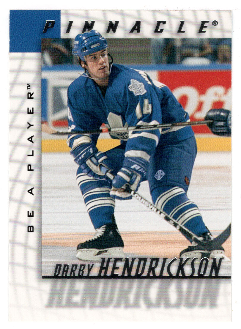 Darby Hendrickson - Toronto Maple Leafs (NHL Hockey Card) 1997-98 Be A Player Pinnacle # 178 Mint