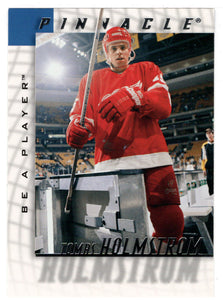 Tomas Holmstrom - Detroit Red Wings (NHL Hockey Card) 1997-98 Be A Player Pinnacle # 188 Mint