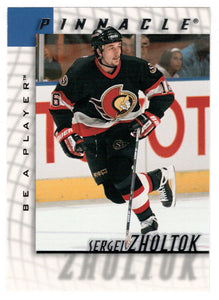 Sergei Zholtok - Ottawa Senators (NHL Hockey Card) 1997-98 Be A Player Pinnacle # 192 Mint