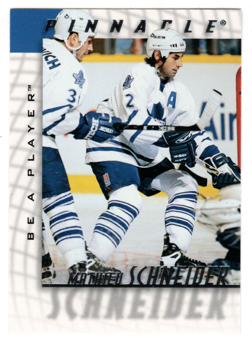 Mathieu Schneider - Toronto Maple Leafs (NHL Hockey Card) 1997-98 Be A Player Pinnacle # 206 Mint