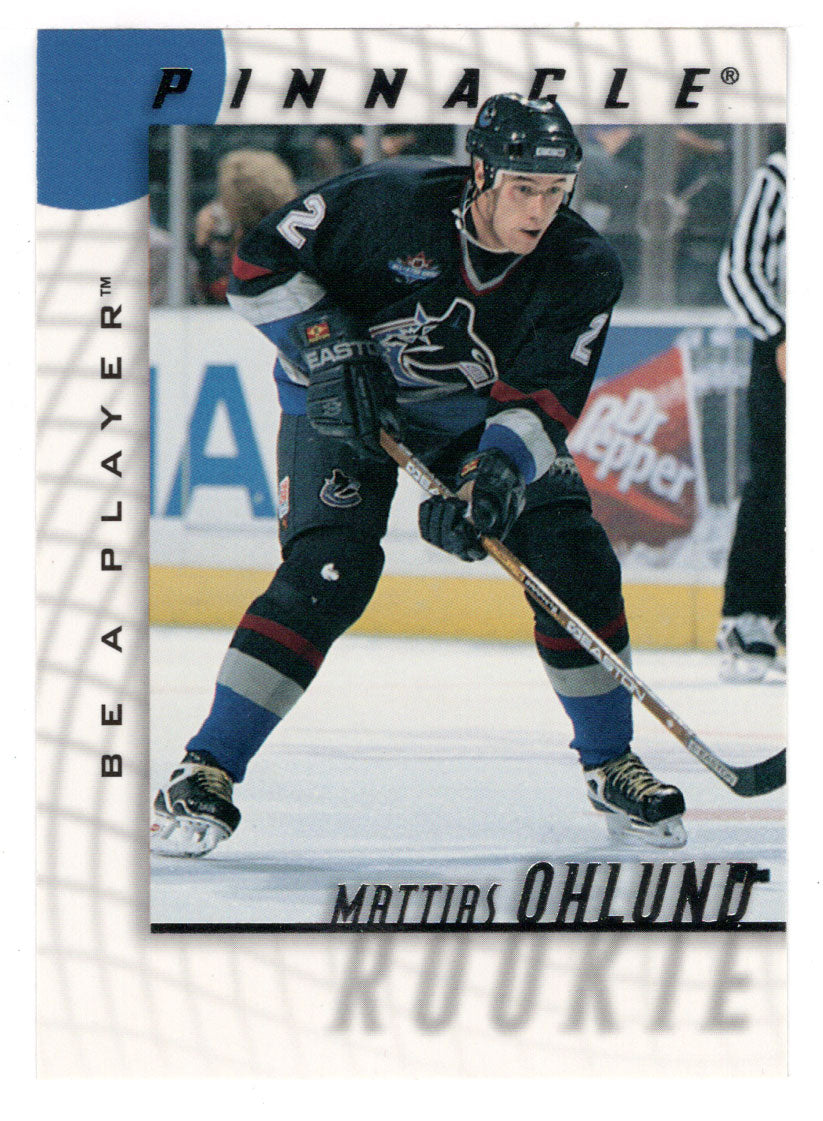 Mattias Ohlund - Vancouver Canucks (NHL Hockey Card) 1997-98 Be A Player Pinnacle # 215 Mint