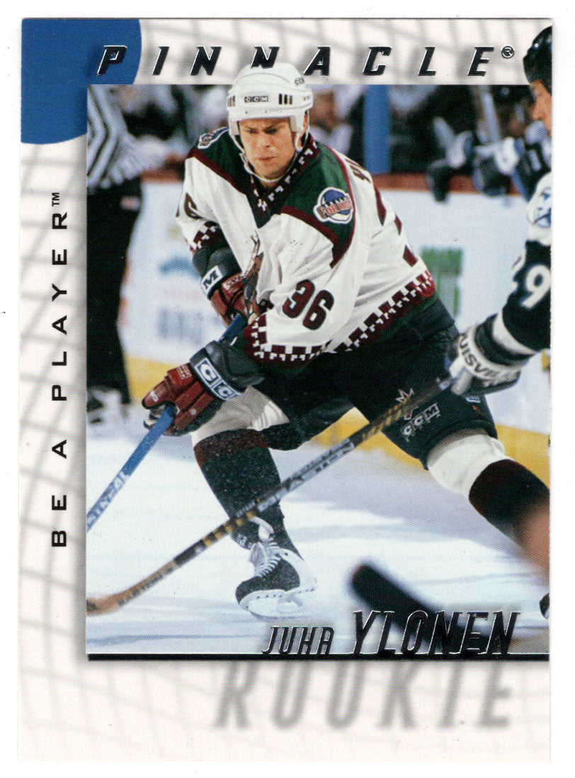 Juha Ylonen - Phoenix Coyotes (NHL Hockey Card) 1997-98 Be A Player Pinnacle # 240 Mint