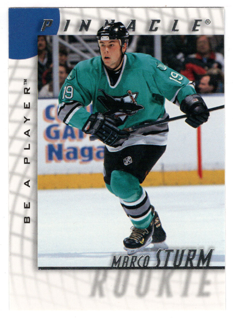 Marco Sturm RC - San Jose Sharks (NHL Hockey Card) 1997-98 Be A Player Pinnacle # 243 Mint