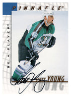 Scott Young - Anaheim Ducks (NHL Hockey Card) 1997-98 Be A Player Pinnacle Authentic Autographs # 143 Mint