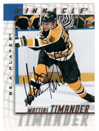 Mattias Timander - Boston Bruins (NHL Hockey Card) 1997-98 Be A Player Pinnacle Authentic Autographs # 151 Mint