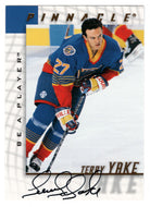 Terry Yake - St. Louis Blues (NHL Hockey Card) 1997-98 Be A Player Pinnacle Authentic Autographs # 190 Mint