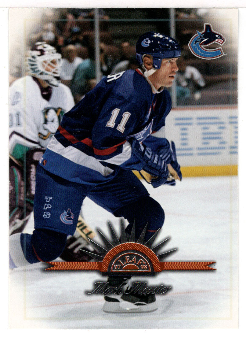 Mark Messier - Vancouver Canucks (NHL Hockey Card) 1997-98 Leaf # 9 Mint