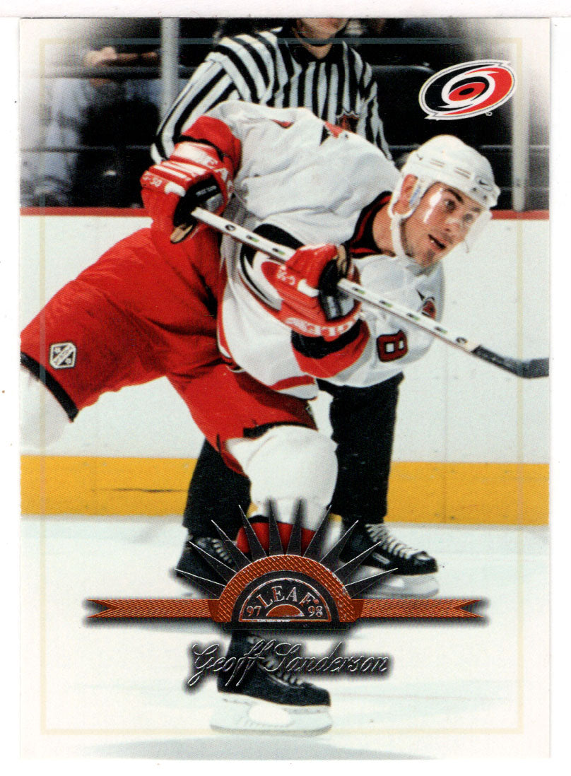 Geoff Sanderson - Carolina Hurricanes (NHL Hockey Card) 1997-98 Leaf # 28 Mint