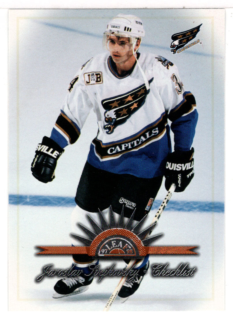 Jaroslav Svejkovsky - Washington Capitals - Checklist # 2 (NHL Hockey Card) 1997-98 Leaf # 67 Mint