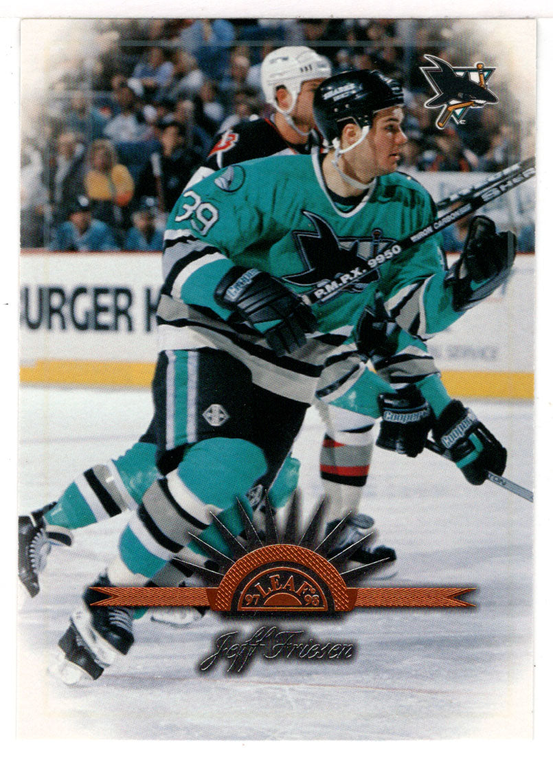 Jeff Friesen - San Jose Sharks (NHL Hockey Card) 1997-98 Leaf # 102 Mint