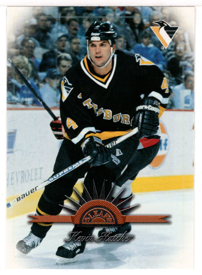 Kevin Hatcher - Pittsburgh Penguins (NHL Hockey Card) 1997-98 Leaf # 129 Mint