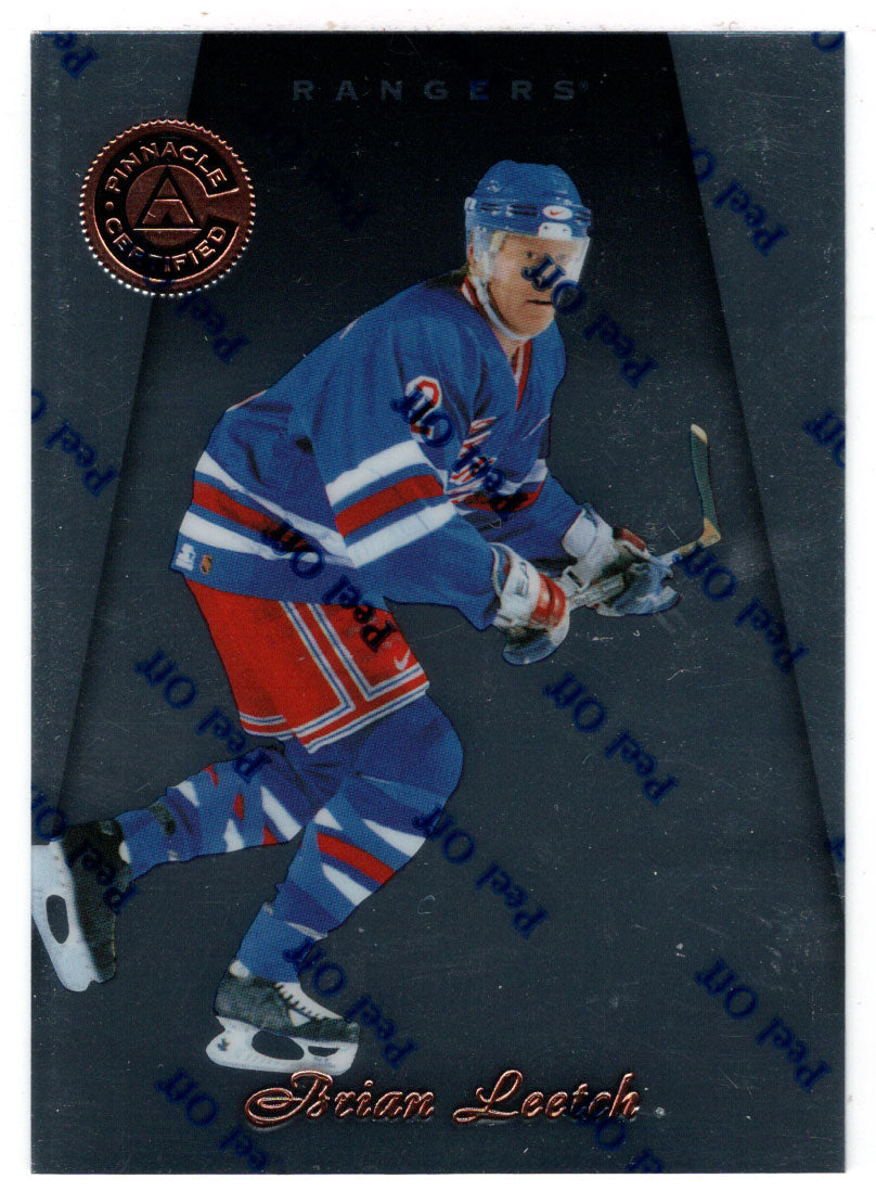 Brian Leetch - New York Rangers (NHL Hockey Card) 1997-98 Pinnacle Certified # 36 Mint