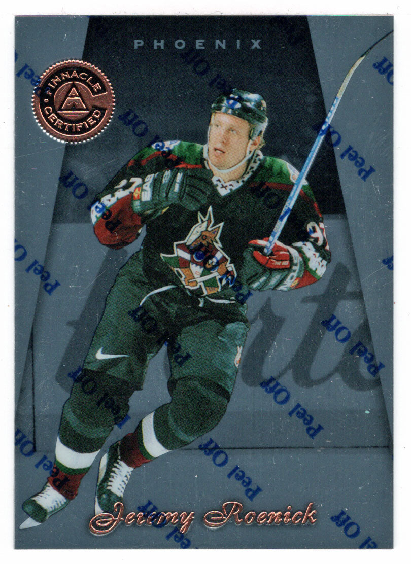 Jeremy Roenick - Phoenix Coyotes (NHL Hockey Card) 1997-98 Pinnacle Certified # 65 Mint