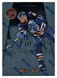 Mike Grier - Edmonton Oilers (NHL Hockey Card) 1997-98 Pinnacle Certified # 73 Mint