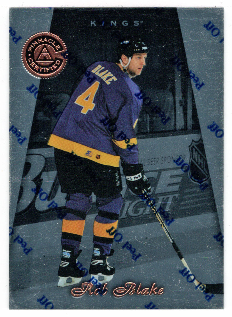 Rob Blake - Los Angeles Kings (NHL Hockey Card) 1997-98 Pinnacle Certified # 77 Mint