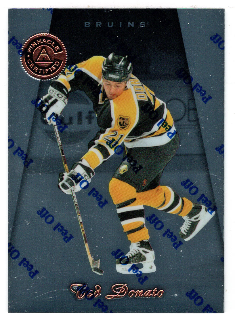 Ted Donato - Boston Bruins (NHL Hockey Card) 1997-98 Pinnacle Certified # 87 Mint