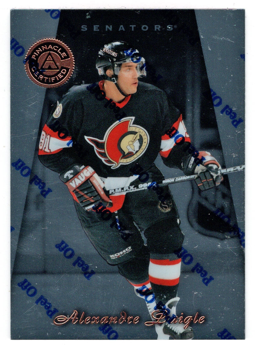 Alexandre Daigle - Ottawa Senators (NHL Hockey Card) 1997-98 Pinnacle Certified # 98 Mint