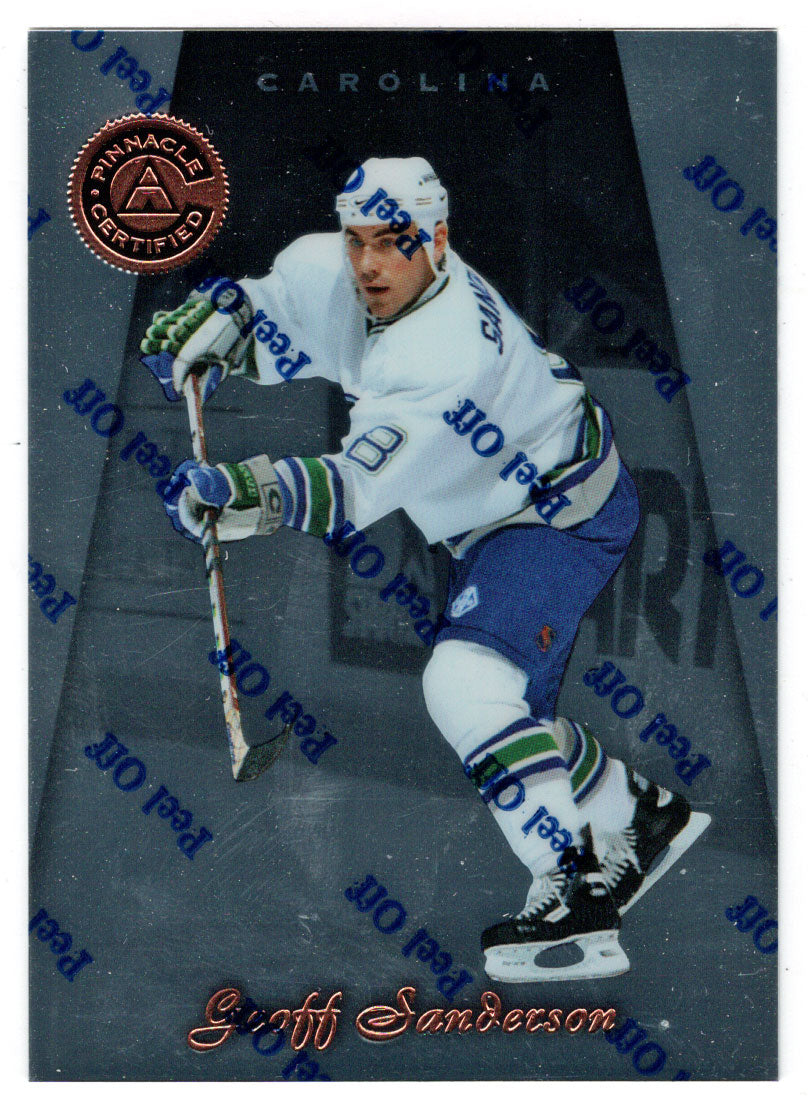 Geoff Sanderson - Hartford Whalers (NHL Hockey Card) 1997-98 Pinnacle Certified # 125 Mint