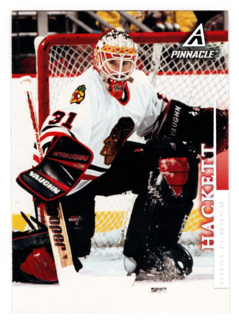 Jeff Hackett - Chicago Blackhawks (NHL Hockey Card) 1997-98 Pinnacle # 72 Mint