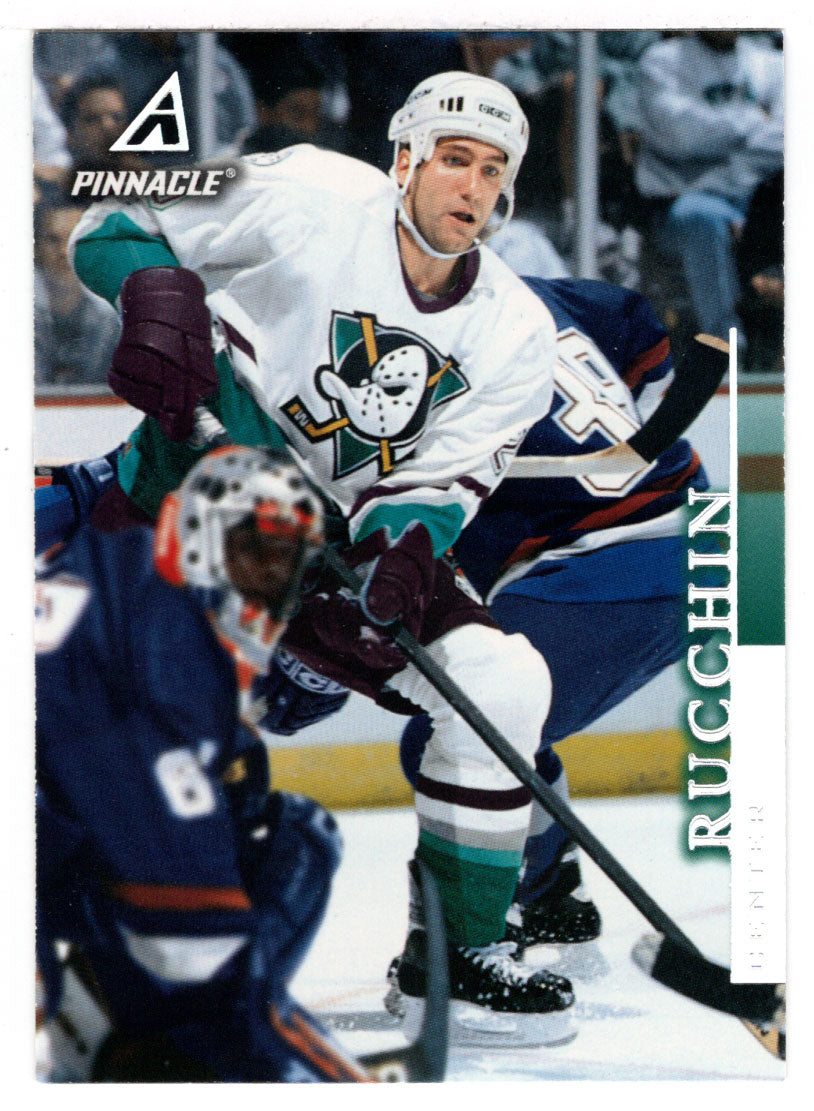 Steve Rucchin - Anaheim Ducks Leafs (NHL Hockey Card) 1997-98 Pinnacle # 151 Mint