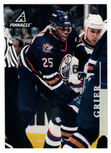 Mike Grier - Edmonton Oilers (NHL Hockey Card) 1997-98 Pinnacle # 177 Mint