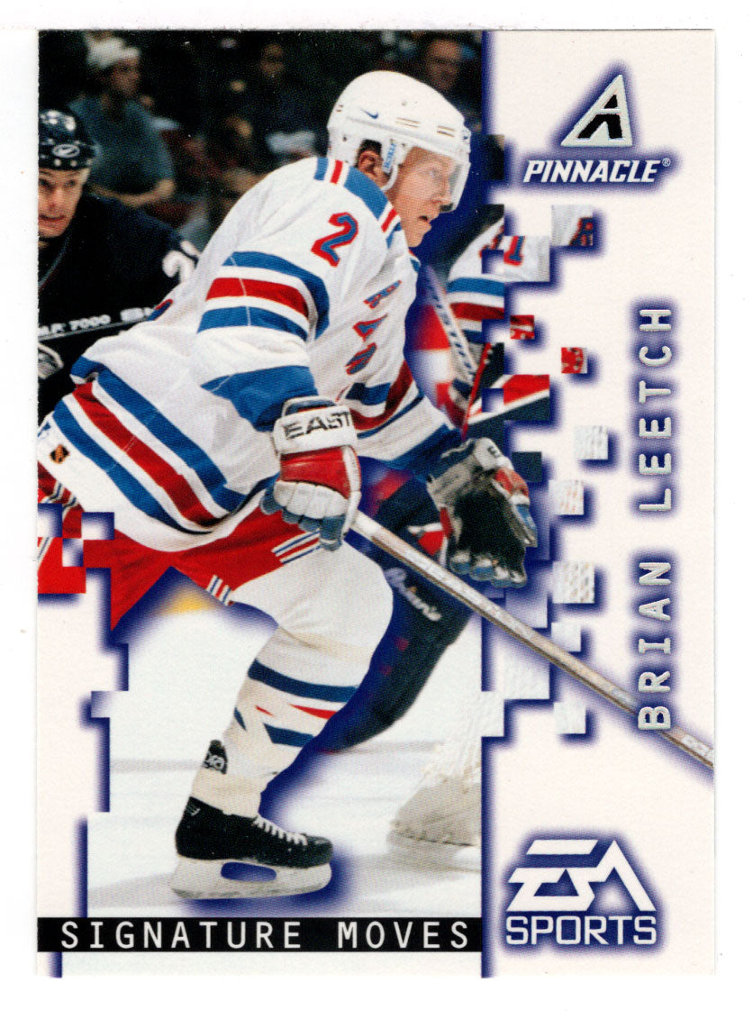 Brian Leetch - New York Rangers (NHL Hockey Card) 1997-98 Pinnacle # 195 Mint
