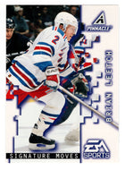 Brian Leetch - New York Rangers - Signature Moves (NHL Hockey Card) 1997-98 Pinnacle # 195 Mint