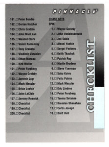 Checklist # 3 (# 181 - # 200, Inserts) (NHL Hockey Card) 1997-98 Pinnacle # 200 Mint