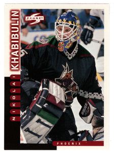 Nikolai Khabibulin - Phoenix Coyotes (NHL Hockey Card) 1997-98 Score # 10 Mint
