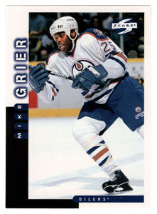 Mike Grier - Edmonton Oilers (NHL Hockey Card) 1997-98 Score # 153 Mint