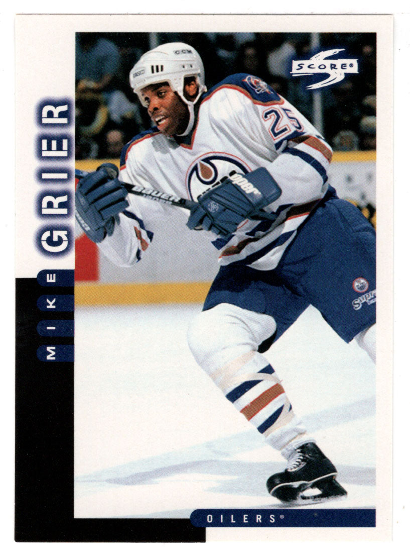 Mike Grier - Edmonton Oilers (NHL Hockey Card) 1997-98 Score # 153 Mint