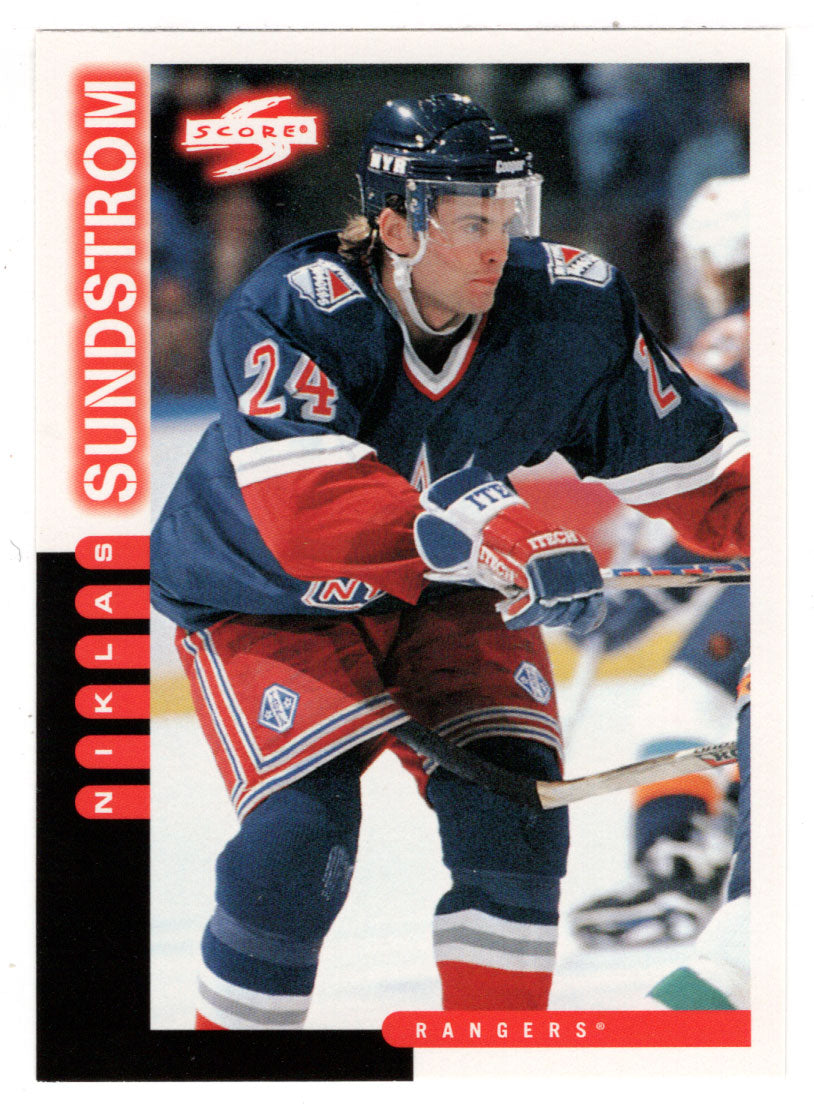 Niklas Sundstrom - New York Rangers (NHL Hockey Card) 1997-98 Score # 194 Mint