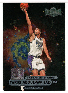 Tariq Abdul-Wahad RC - Sacramento Kings (NBA Basketball Card) 1997-98 Skybox Metal Universe Championship # 3 Mint