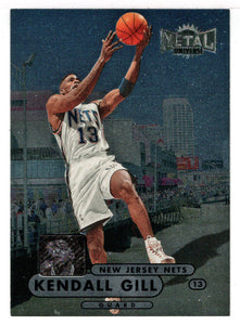 Kendall Gill - New Jersey Nets (NBA Basketball Card) 1997-98 Skybox Metal Universe Championship # 5 Mint