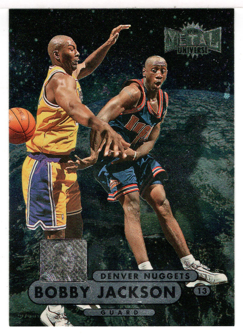 Bobby Jackson RC - Denver Nuggets (NBA Basketball Card) 1997-98 Skybox  Metal Universe Championship # 8 Mint