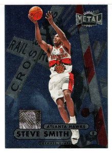 Steve Smith - Atlanta Hawks (NBA Basketball Card) 1997-98 Skybox Metal Universe Championship # 12 Mint