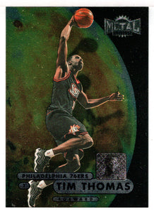 Tim Thomas RC - Philadelphia 76ers (NBA Basketball Card) 1997-98 Skybox Metal Universe Championship # 34 Mint