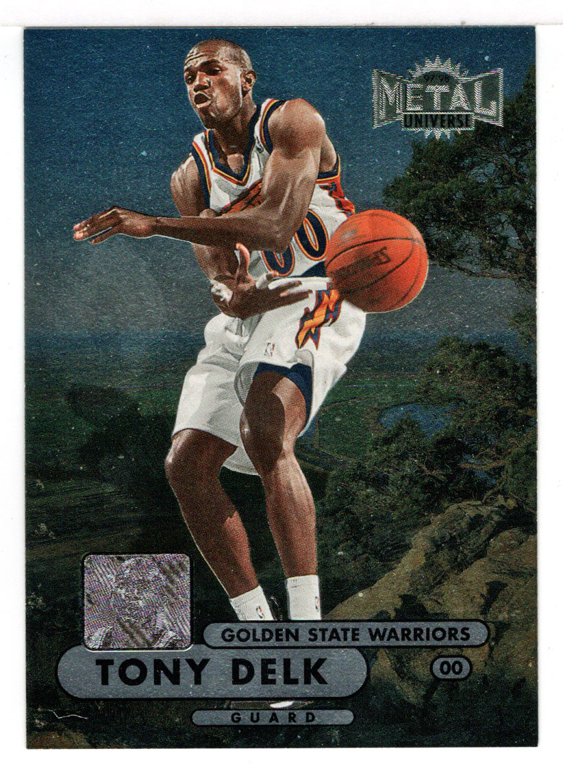 Tony Delk - Golden State Warriors (NBA Basketball Card) 1997-98 Skybox Metal Universe Championship # 54 Mint